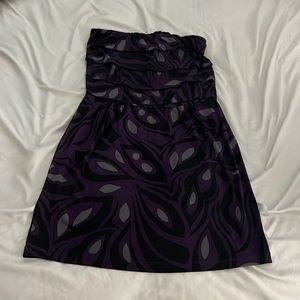 Banana Republic purple strapless dress Small